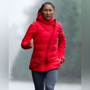 lululemon athletica Red Quilted Jacket